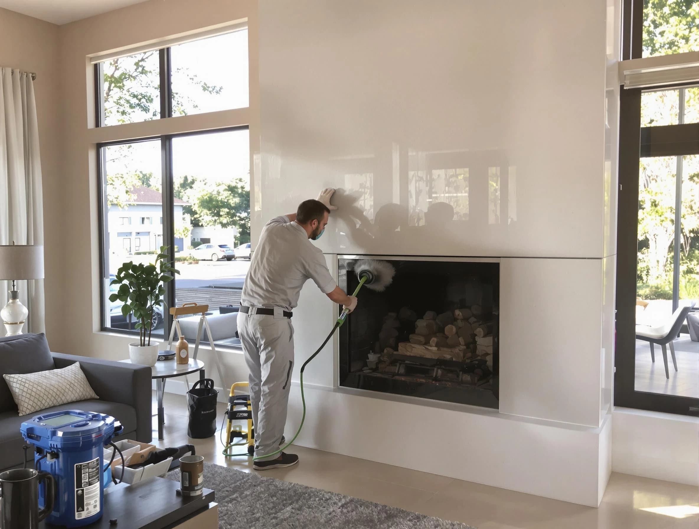 Brighton Chimney Sweep performing thorough soot removal in Brighton, CO