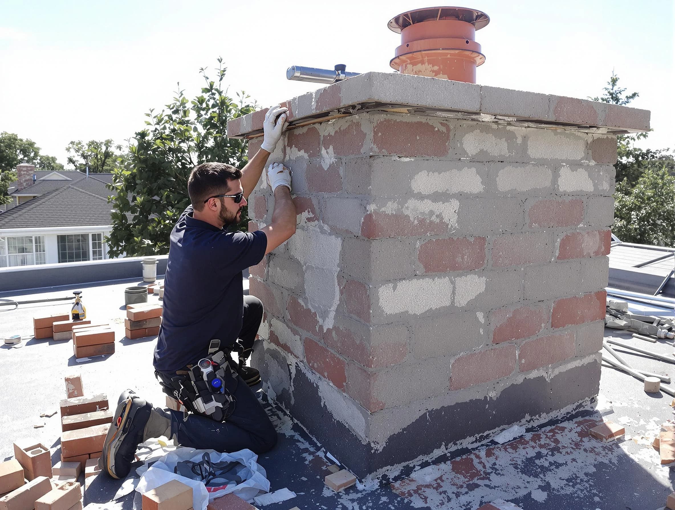 Advanced chimney repair process by Brighton Chimney Sweep in Brighton, CO