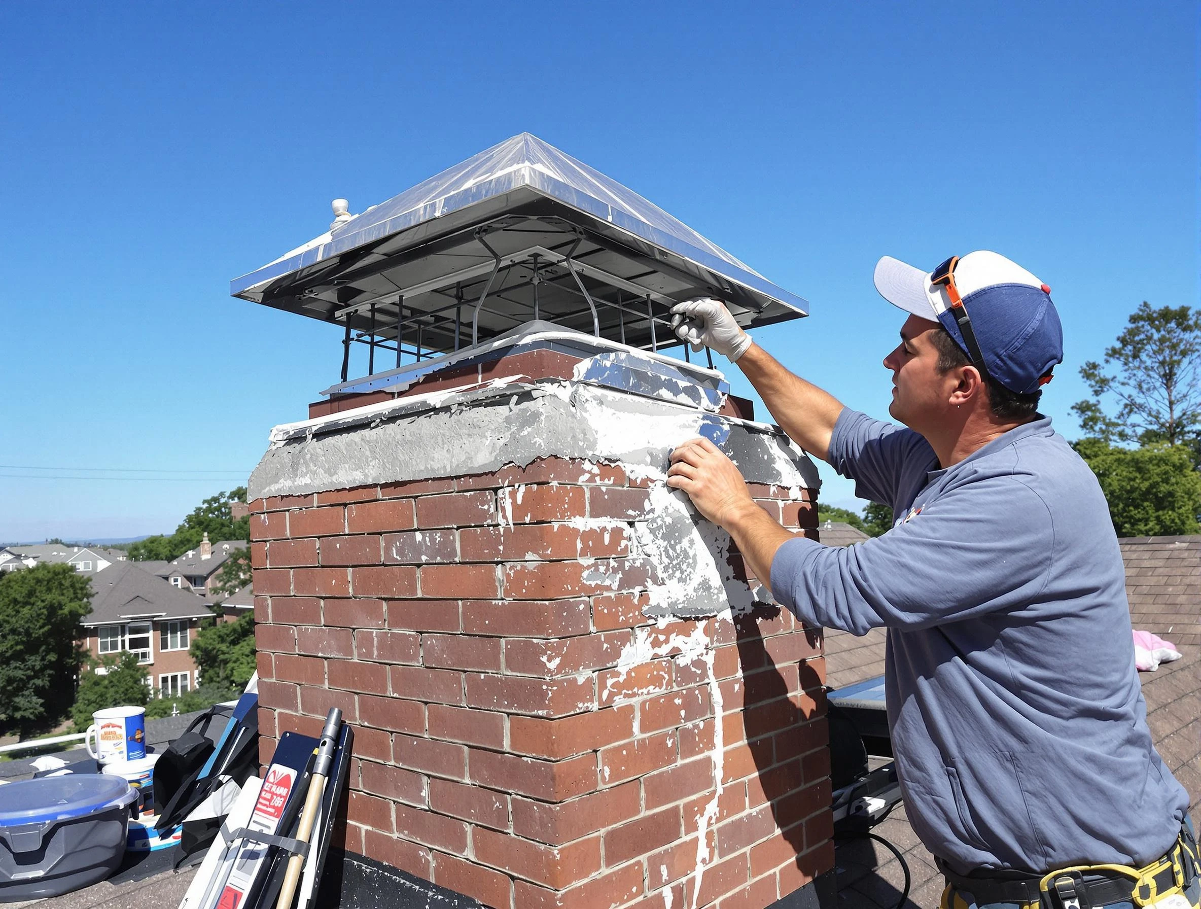 Chimney Crown Services service in Brighton, CO