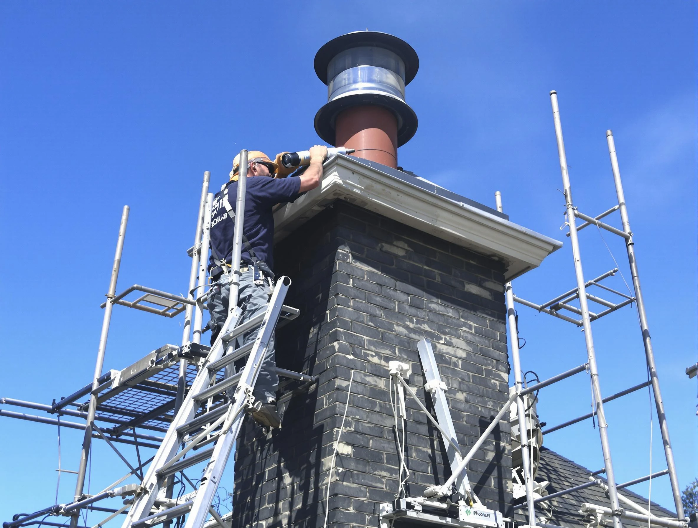Sturdy chimney crown finished by Brighton Chimney Sweep in Brighton, CO