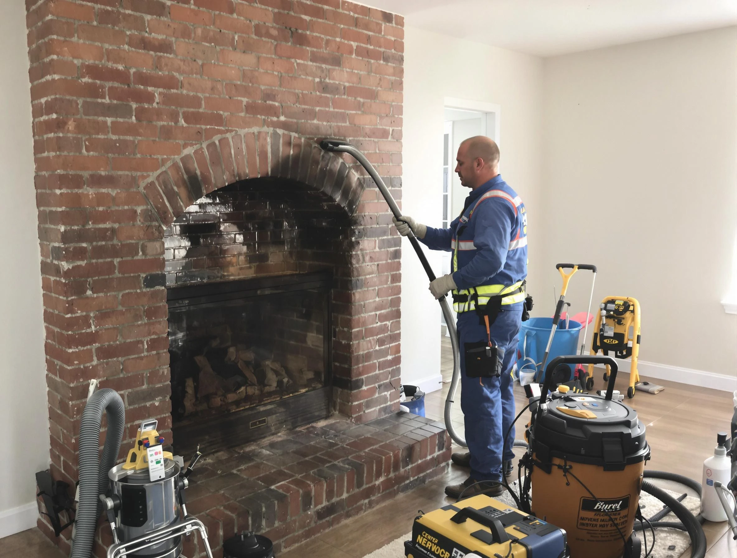 Brighton Chimney Sweep expert performing detailed chimney sweep in Brighton, CO