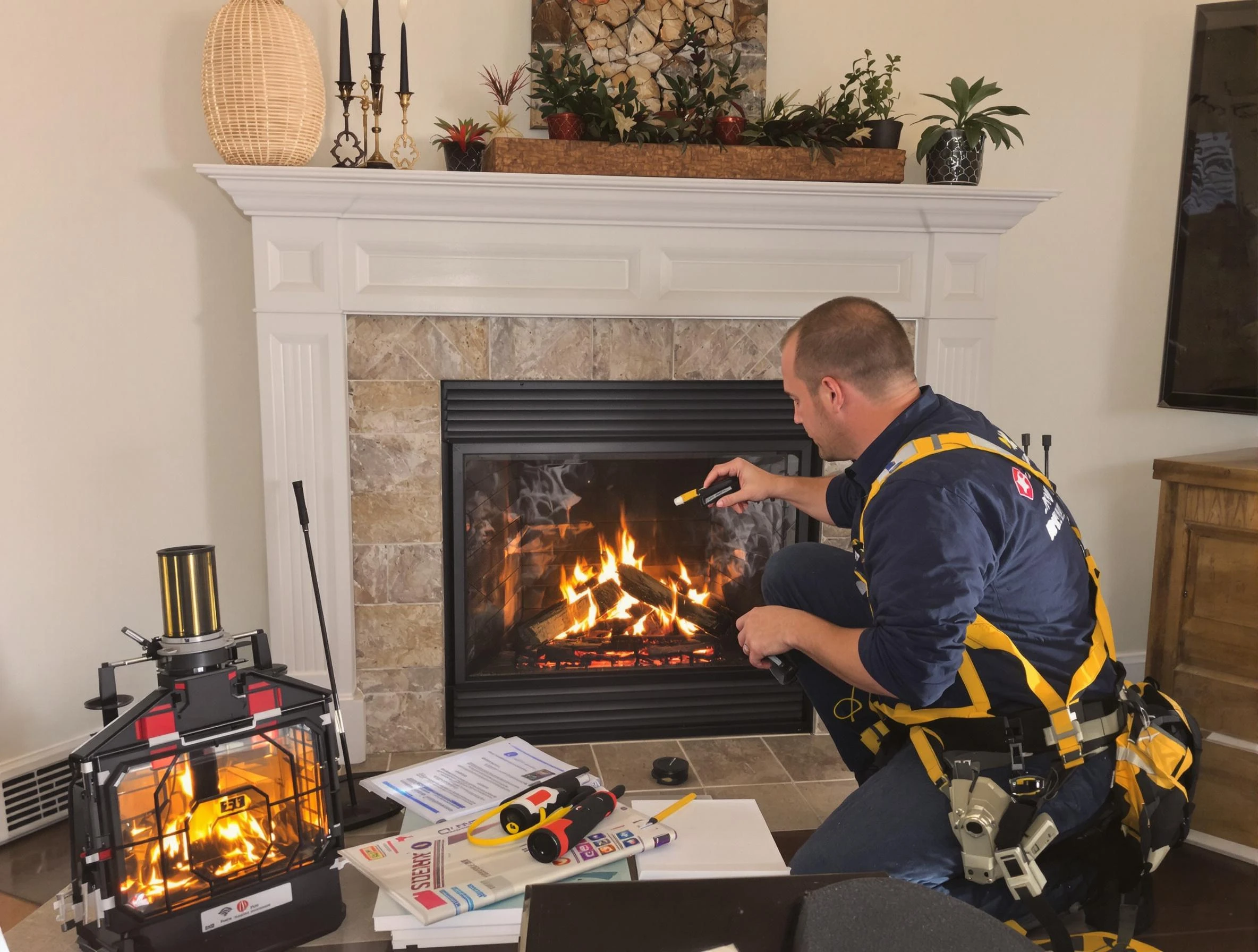 Safety-focused fireplace inspection by Brighton Chimney Sweep in Brighton, CO